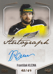 Klejna František 22-23 GOAL Cards Chance liga Autograph #A-100