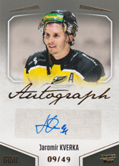 Kverka Jaromír 22-23 GOAL Cards Chance liga Autograph #A-102