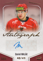 Malák Daniel 22-23 GOAL Cards Chance liga Autograph #A-103