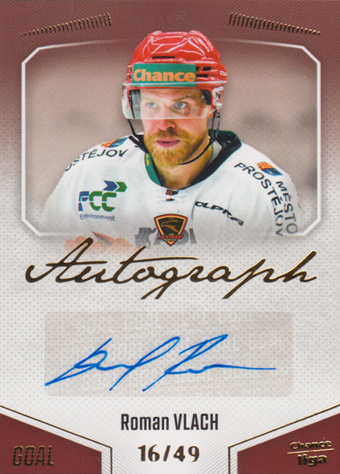 Vlach Roman 22-23 GOAL Cards Chance liga Autograph #A-105