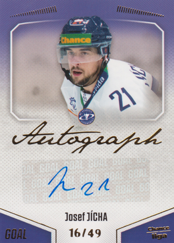 Jícha Josef 22-23 GOAL Cards Chance liga Autograph #A-114