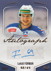 Forman Lukáš 22-23 GOAL Cards Chance liga Autograph #A-115