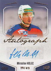 Holec Miroslav 22-23 GOAL Cards Chance liga Autograph #A-118