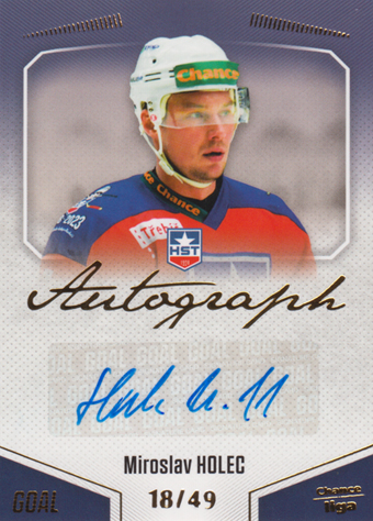 Holec Miroslav 22-23 GOAL Cards Chance liga Autograph #A-118