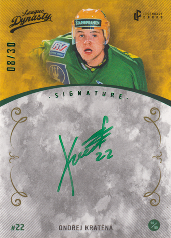 Kratěna Ondřej 2021 Legendary Cards League Dynasty Signature #118