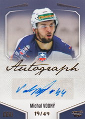 Vodný Michal 22-23 GOAL Cards Chance liga Autograph #A-119
