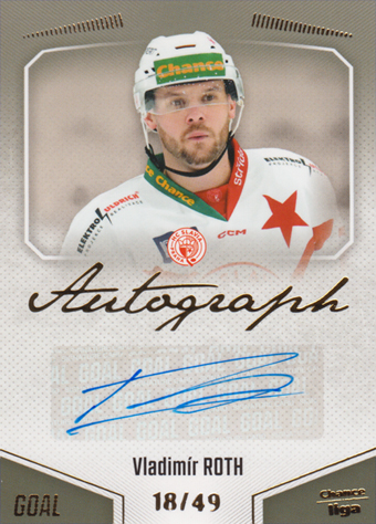 Roth Vladimír 22-23 GOAL Cards Chance liga Autograph #A-127