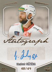 Růžička Vladimír 22-23 GOAL Cards Chance liga Autograph #A-130