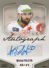 Poletín Michal 22-23 GOAL Cards Chance liga Autograph #A-132