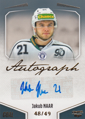 Naar Jakub 22-23 GOAL Cards Chance liga Autograph #A-133