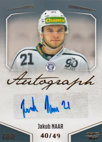Naar Jakub 22-23 GOAL Cards Chance liga Autograph #A-133