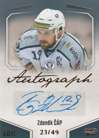 Čáp Zdeněk 22-23 GOAL Cards Chance liga Autograph #A-134