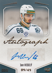 Veselý Jan 22-23 GOAL Cards Chance liga Autograph #A-135