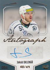 Sklenář Jakub 22-23 GOAL Cards Chance liga Autograph #A-137