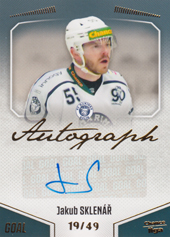 Sklenář Jakub 22-23 GOAL Cards Chance liga Autograph #A-137