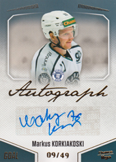 Korkiakoski Markus 22-23 GOAL Cards Chance liga Autograph #A-138
