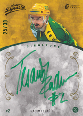 Tesařík Radim 2021 Legendary Cards League Dynasty Signature #139