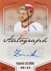 Zeleňák Vojtech 22-23 GOAL Cards Chance liga Autograph #A-139