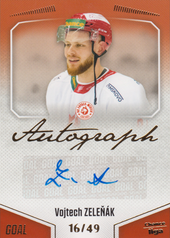 Zeleňák Vojtech 22-23 GOAL Cards Chance liga Autograph #A-139