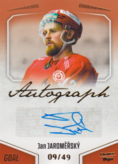 Jaroměřský Jan 22-23 GOAL Cards Chance liga Autograph #A-140