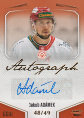 Adámek Jakub 22-23 GOAL Cards Chance liga Autograph #A-141