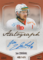 Zdráhal Jan 22-23 GOAL Cards Chance liga Autograph #A-145
