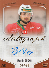 Bučko Martin 22-23 GOAL Cards Chance liga Autograph #A-147
