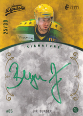 Burger Jiří 2021 Legendary Cards League Dynasty Signature #147