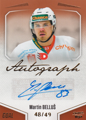 Belluš Martin 22-23 GOAL Cards Chance liga Autograph #A-150