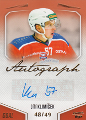 Klimíček Jiří 22-23 GOAL Cards Chance liga Autograph #A-151