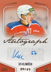 Klimíček Jiří 22-23 GOAL Cards Chance liga Autograph #A-151