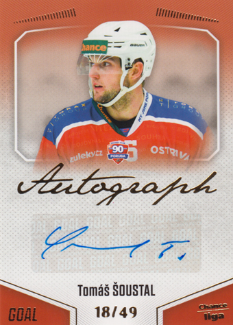 Šoustal Tomáš 22-23 GOAL Cards Chance liga Autograph #A-155