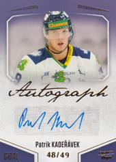 Kadeřávek Patrik 22-23 GOAL Cards Chance liga Autograph #A-157