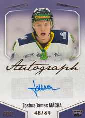 Mácha Joshua James 22-23 GOAL Cards Chance liga Autograph #A-161