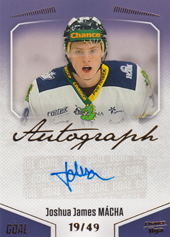 Mácha Joshua James 22-23 GOAL Cards Chance liga Autograph #A-161