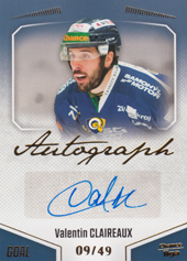Claireaux Valentin 22-23 GOAL Cards Chance liga Autograph #A-165