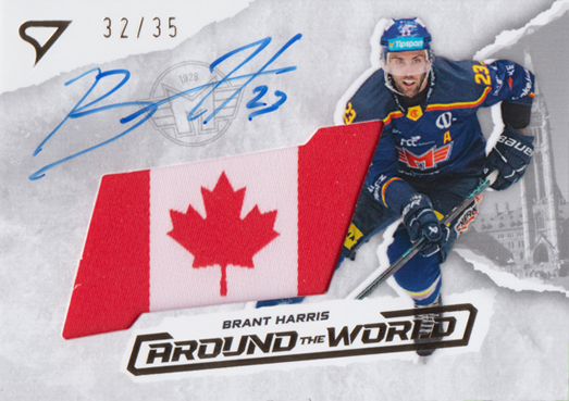 Harris Brant 25-26 Tipsport Extraliga Around the World Gold Auto Flag #AWS-BH