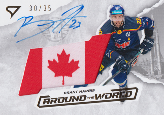 Harris Brant 25-26 Tipsport Extraliga Around the World Gold Auto Flag #AWS-BH