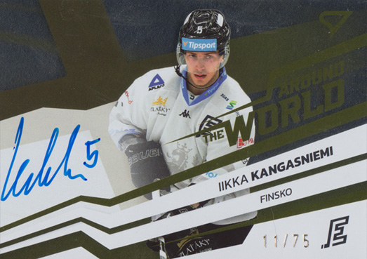 Kangasniemi Iikka 23-24 Tipsport Extraliga Around the World Auto #AWS-IK