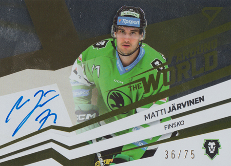 Järvinen Matti 23-24 Tipsport Extraliga Around the World Auto #AWS-MJ