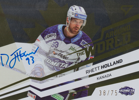 Holland Rhett 23-24 Tipsport Extraliga Around the World Auto #AWS-RH