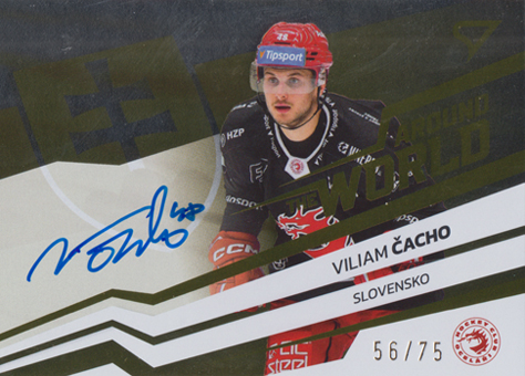 Čacho Viliam 23-24 Tipsport Extraliga Around the World Auto #AWS-VC