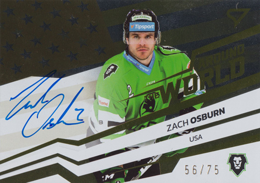 Osburn Zach 23-24 Tipsport Extraliga Around the World Auto #AWS-ZO