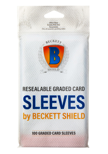 Balení 100 sáčků Beckett Shield Graded Card Sleeves