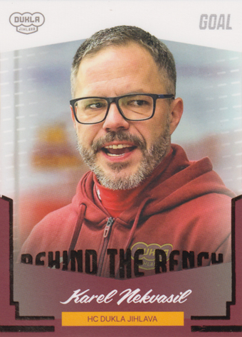 Nekvasil Karel 23-24 GOAL Cards Chance liga Behind the Bench #BB-15