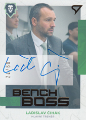 Čihák Ladislav 22-23 Tipsport Extraliga Bench Boss Auto #BBS-LC