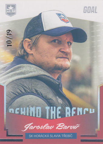 Barvíř Jaroslav 23-24 GOAL Cards Chance liga Behind the Bench Silver #BB-7