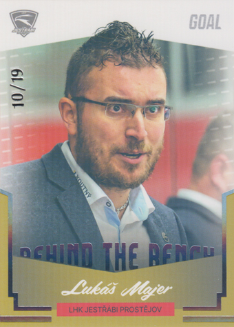 Majer Lukáš 23-24 GOAL Cards Chance liga Behind the Bench Silver #BB-9