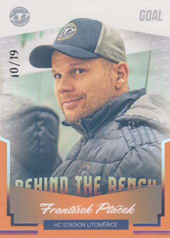 Ptáček František 23-24 GOAL Cards Chance liga Behind the Bench Silver #BB-13