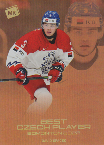Špaček David 2022 MK Reprezentace Best Czech Player Edmonton 2022 #BCP-3